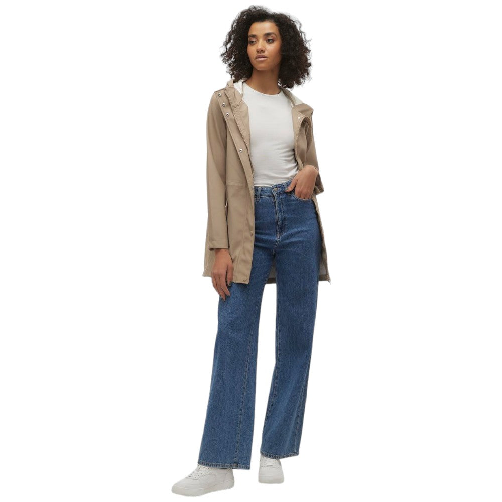 Vero Moda giacca giubbino gommato beige art. Malou 10266982 Giubbini Vero Moda