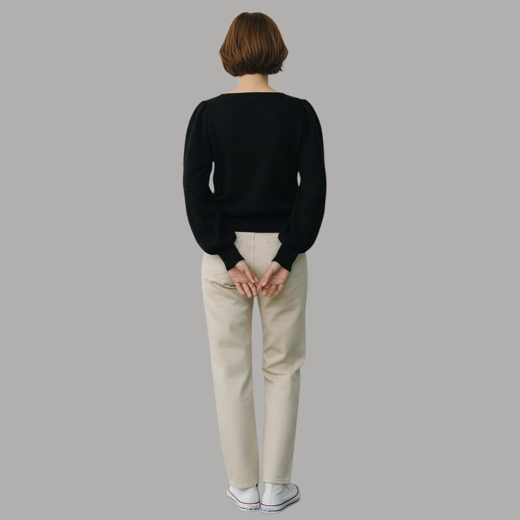 Vero Moda maglione nero con pizzo New Limone 10338480 - Prodotti di Classe