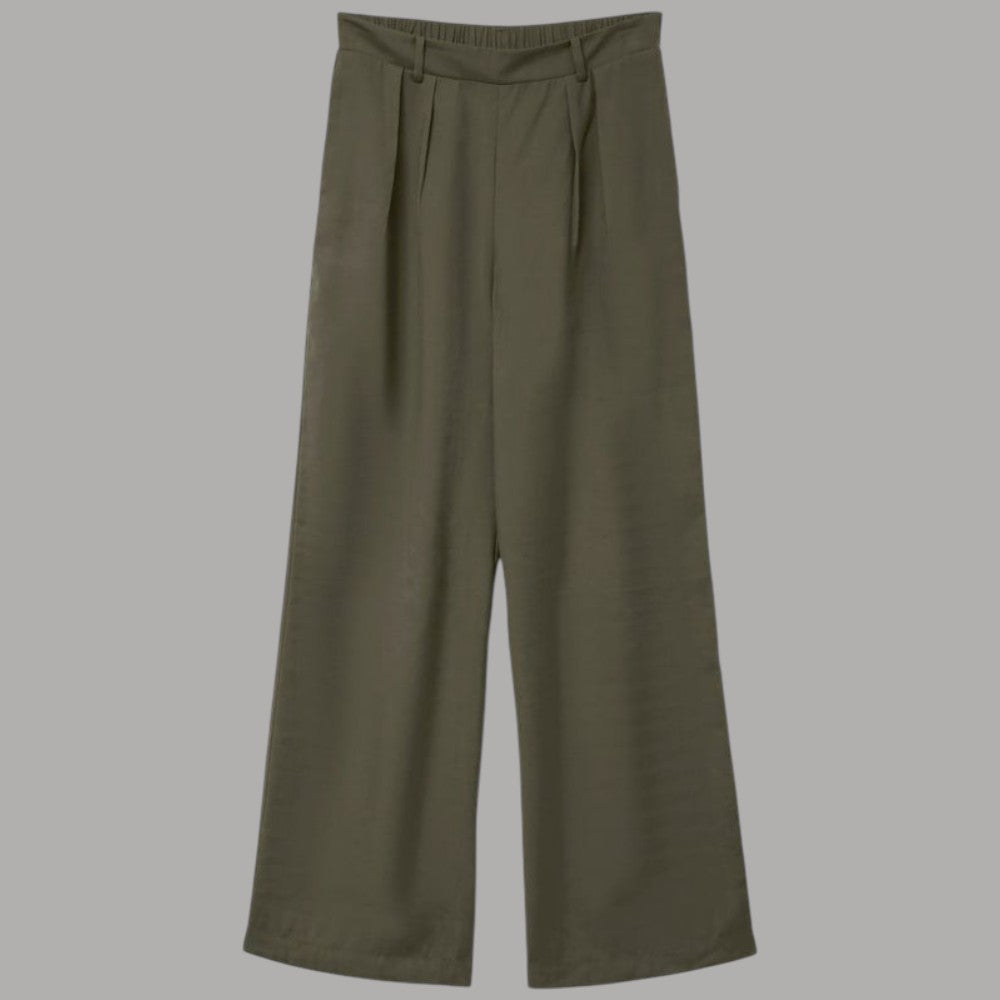 Vero Moda pantaloni gamba larga CAYSA 10331403 Verde - Prodotti di Classe
