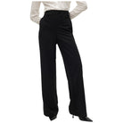 Vero Moda pantaloni neri wide pant Liva 10294485 Pantaloni Vero Moda