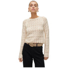 Vero Moda pullover beige New Fabienne 10306632 Maglieria Vero Moda