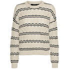 Vero Moda pullover beige nero Bella 10321528 Maglieria Vero Moda