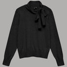 Vero Moda pullover collo annodato NINA 10343626 Nero - Prodotti di Classe