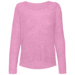 Pullover rosa Vero Moda con scollo rotondo e maniche lunghe in maglia