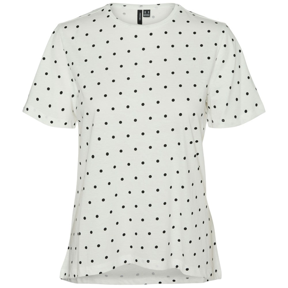Vero Moda t-shirt bianca a pois art. Kaia 10322565 T-shirt Vero Moda