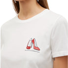 Vero Moda t-shirt bianca con stampa rossa glitter art. Villa 10324551 T-shirt Vero Moda