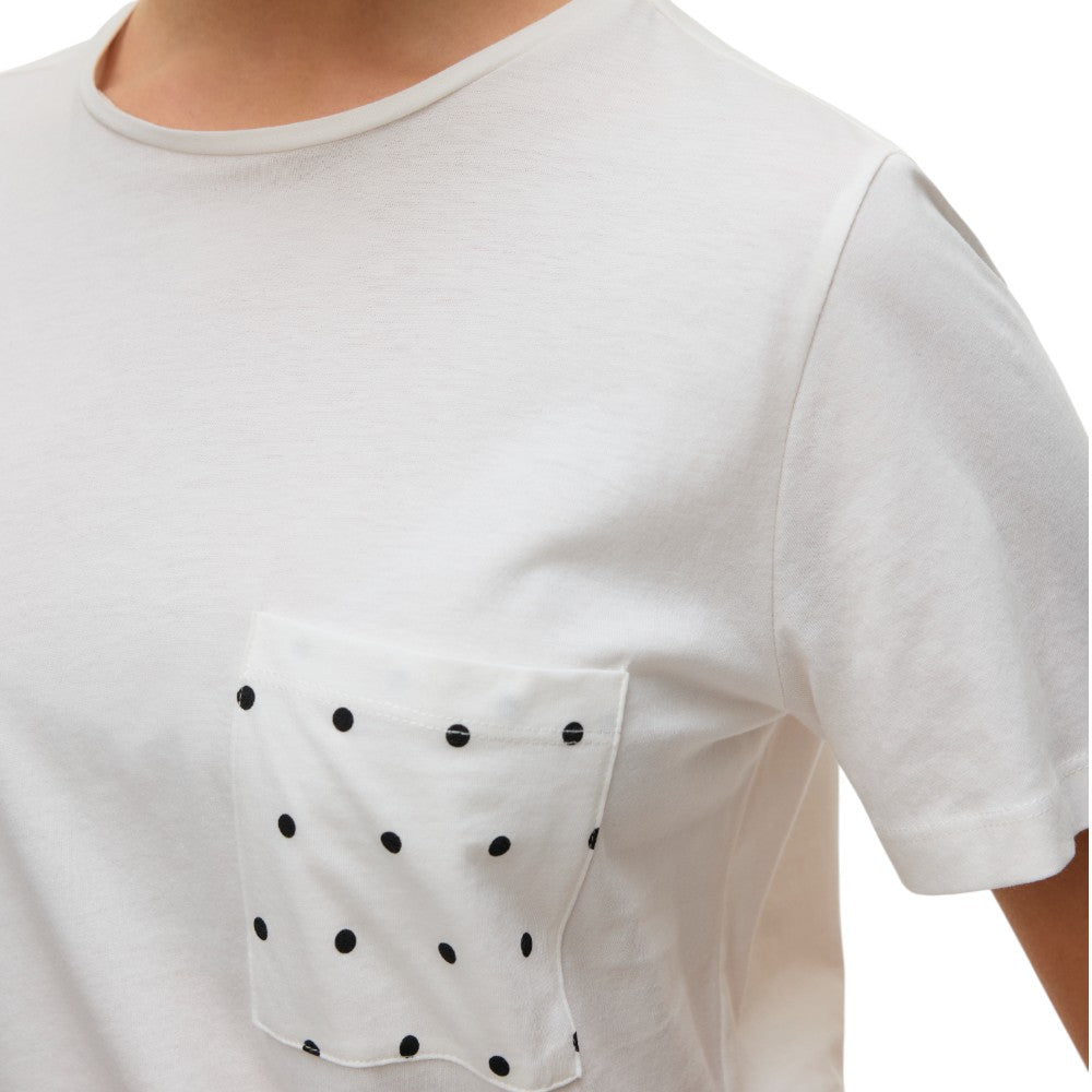 Vero Moda t-shirt bianca con taschino art. Kaia 10322565 T-shirt Vero Moda