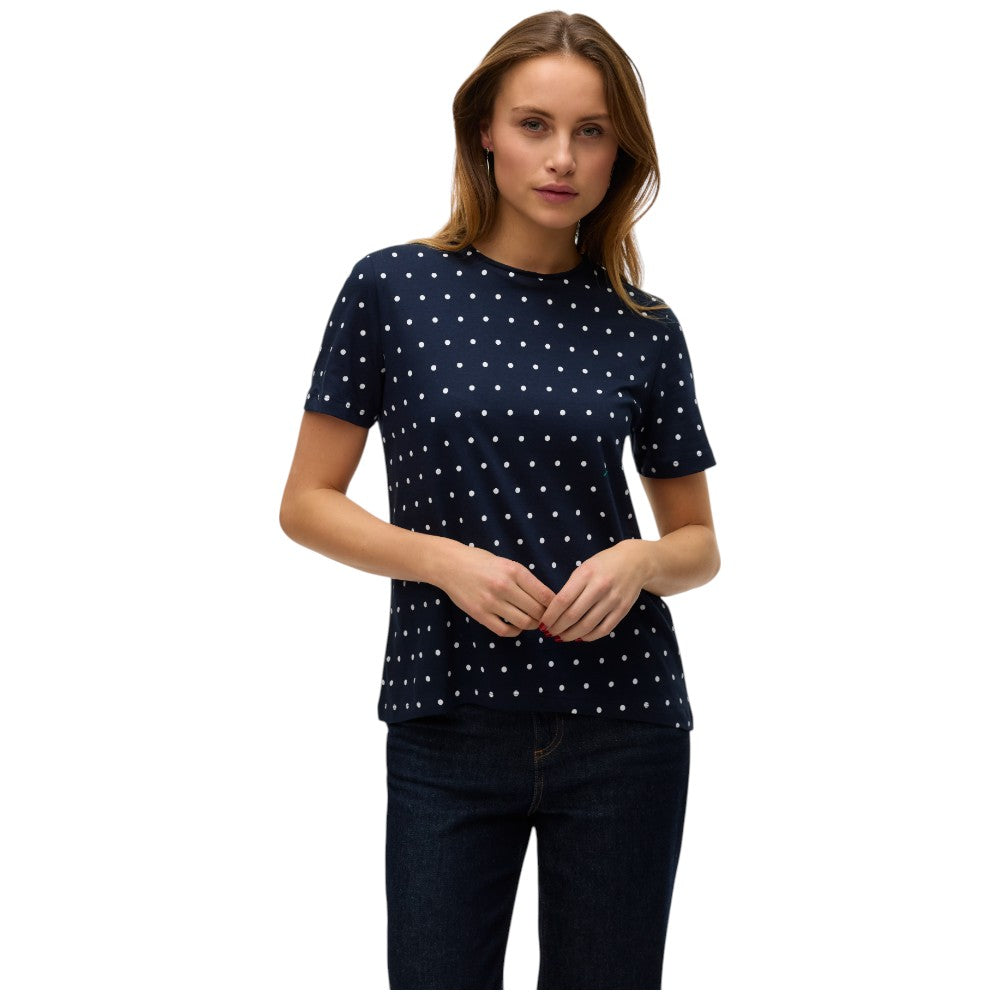 Vero Moda t-shirt blu a pois art. Kaia 10322565 T-shirt Vero Moda