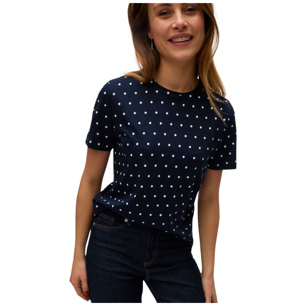 Vero Moda t-shirt blu a pois art. Kaia 10322565 T-shirt Vero Moda