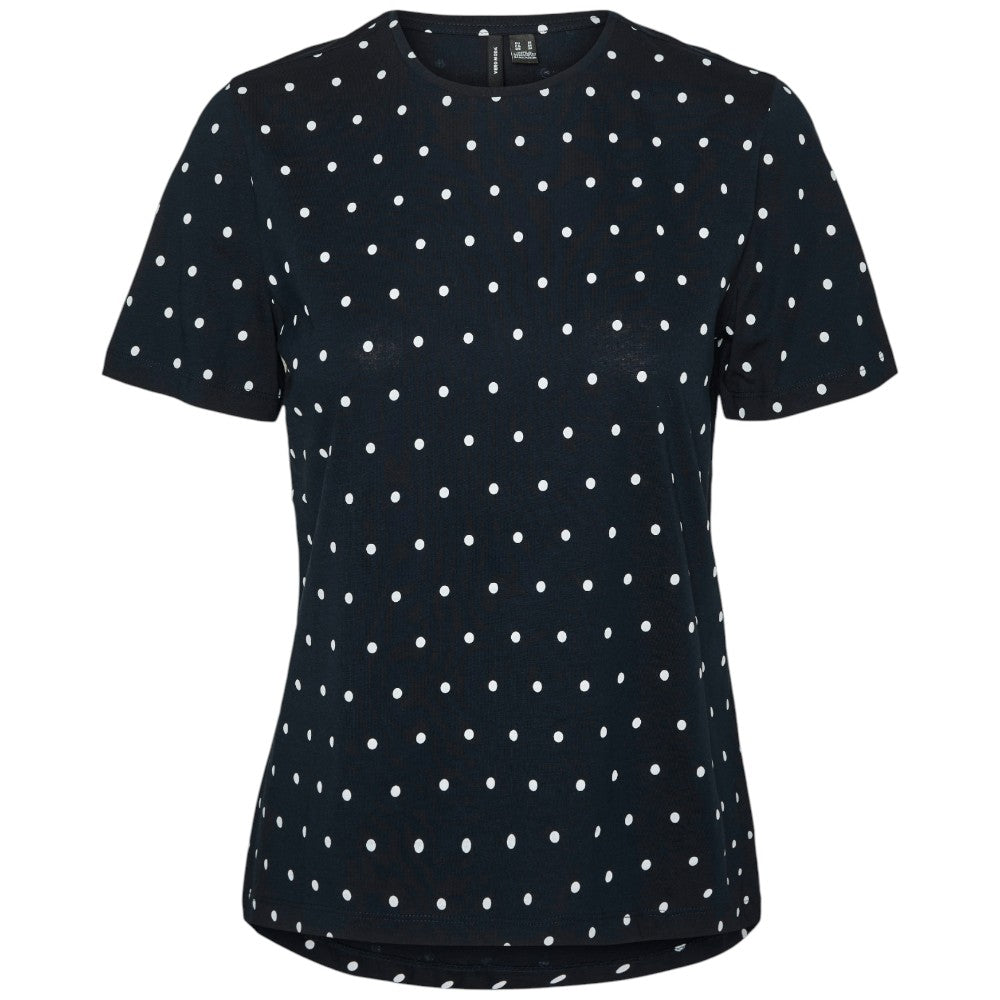 Vero Moda t-shirt blu a pois art. Kaia 10322565 T-shirt Vero Moda