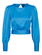 Vero Moda top cropped azzurro Natalia Camicie Vero Moda