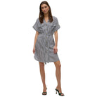 Vero Moda vestito a righe blu e bianca Bumpy 10325828 Vestiti Vero Moda