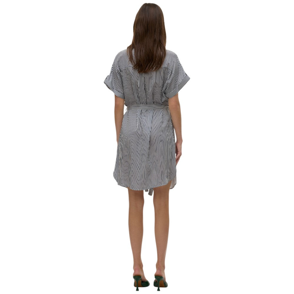 Vero Moda vestito a righe blu e bianca Bumpy 10325828 Vestiti Vero Moda