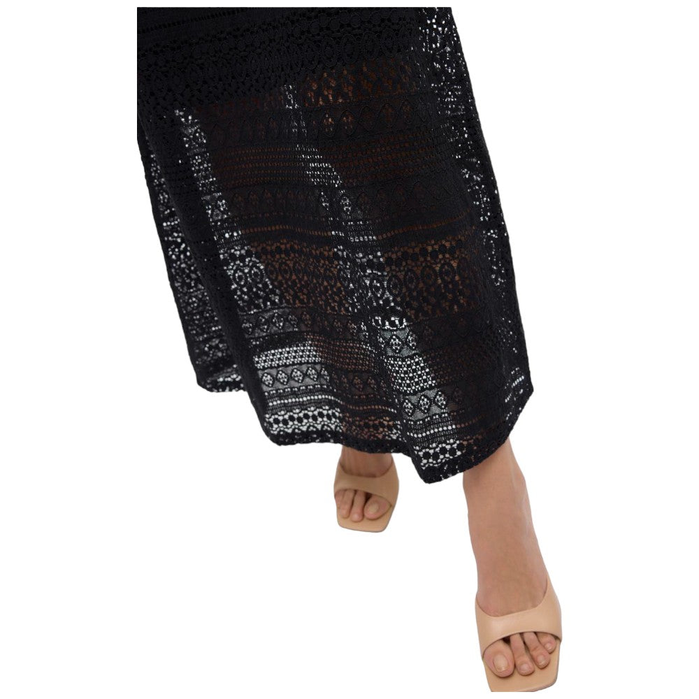 Vero Moda vestito lungo nero Honey Lace 10309293 Vestiti Vero Moda