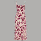 Vestito Guess Midi in Raso Floreale AKILINA Sleeveless Elegante - Prodotti di Classe