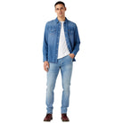 Wrangler camicia jeans 27MW ICON MID STONE Camicie Wrangler
