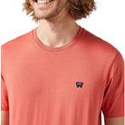 Wrangler t-shirt rosso logo piccolo 112350437 T-shirt Wrangler
