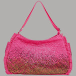 YNot Borsa Hobo Macao XL Sfumata con Frange Decor e Charm - Prodotti di Classe
