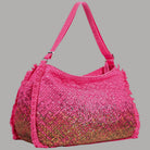 YNot Borsa Hobo Macao XL Sfumata con Frange Decor e Charm - Prodotti di Classe