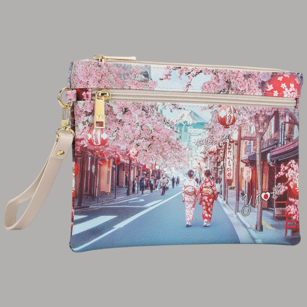 YNot pochette con polsiera stampa città YES343S6 - Prodotti di Classe