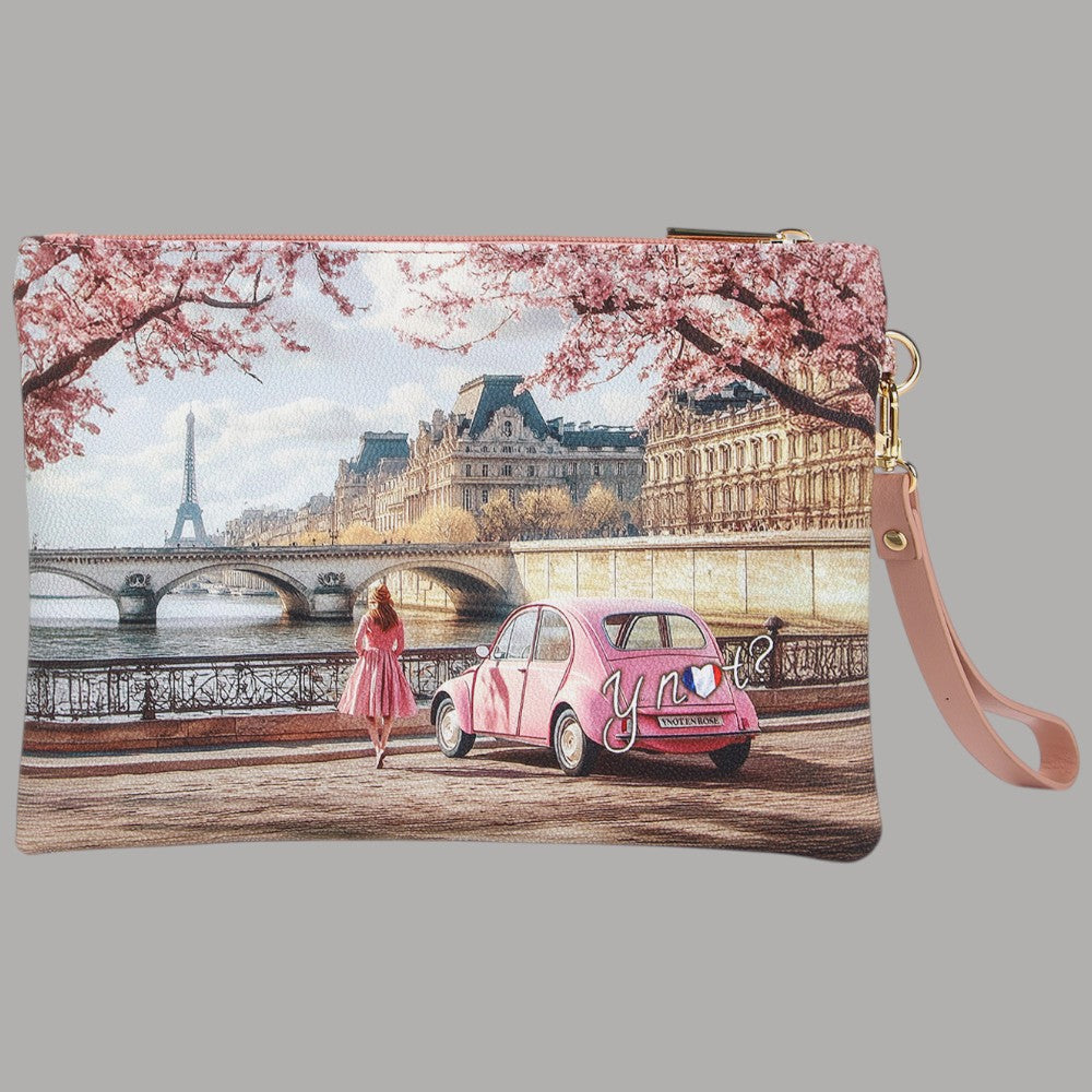 YNot pochette con polsiera stampa città YES343S6 - Prodotti di Classe