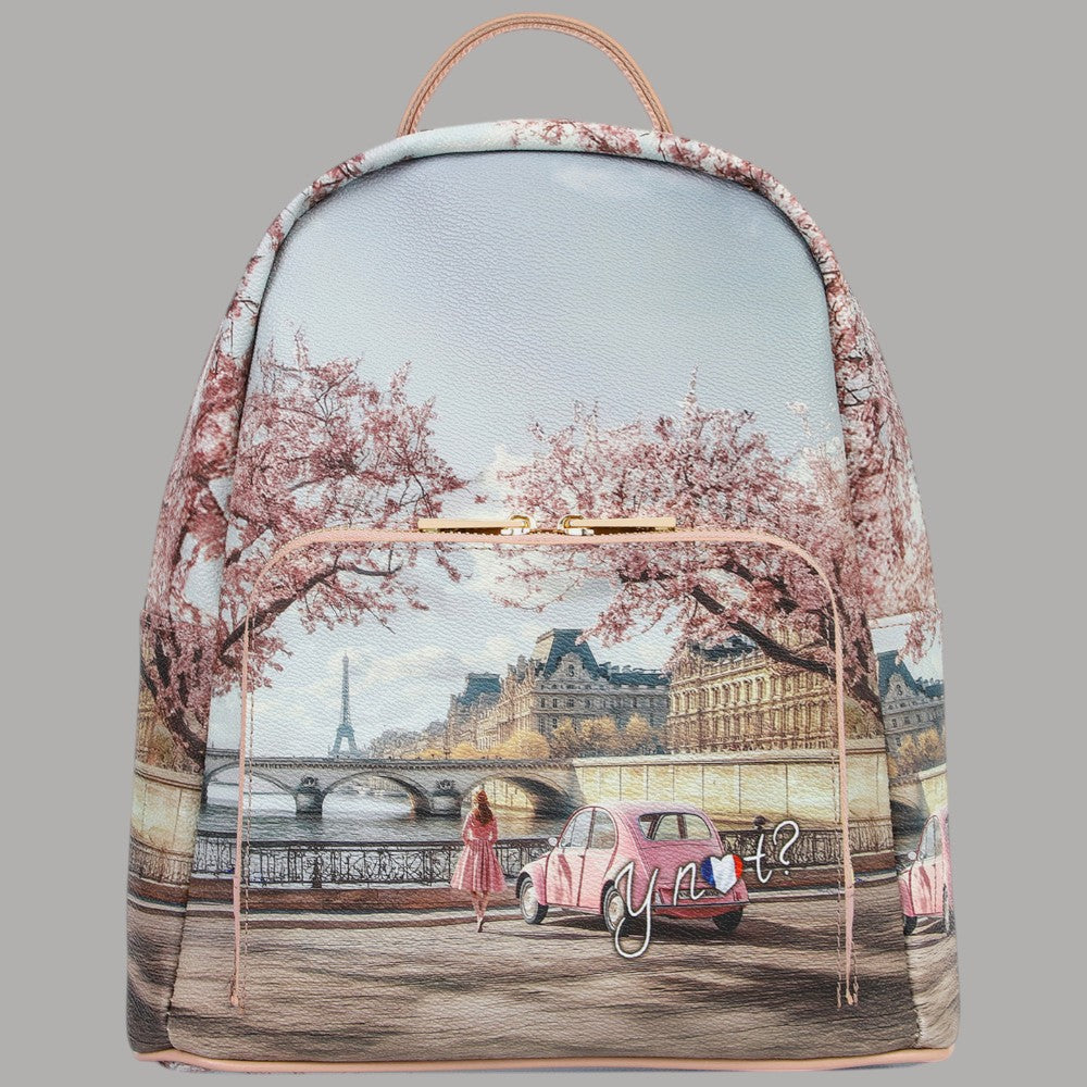 YNot zaino medio con tasca stampa città Yesbag YES615S6 - Prodotti di Classe