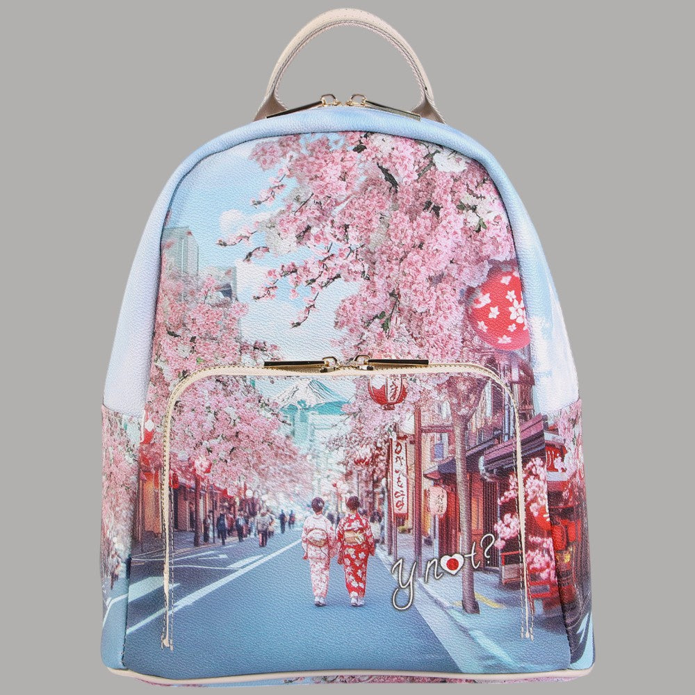 YNot zaino medio con tasca stampa città Yesbag YES615S6 - Prodotti di Classe