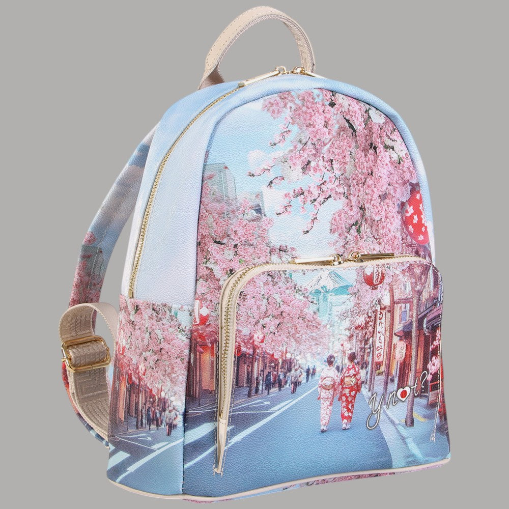 YNot zaino medio con tasca stampa città Yesbag YES615S6 - Prodotti di Classe