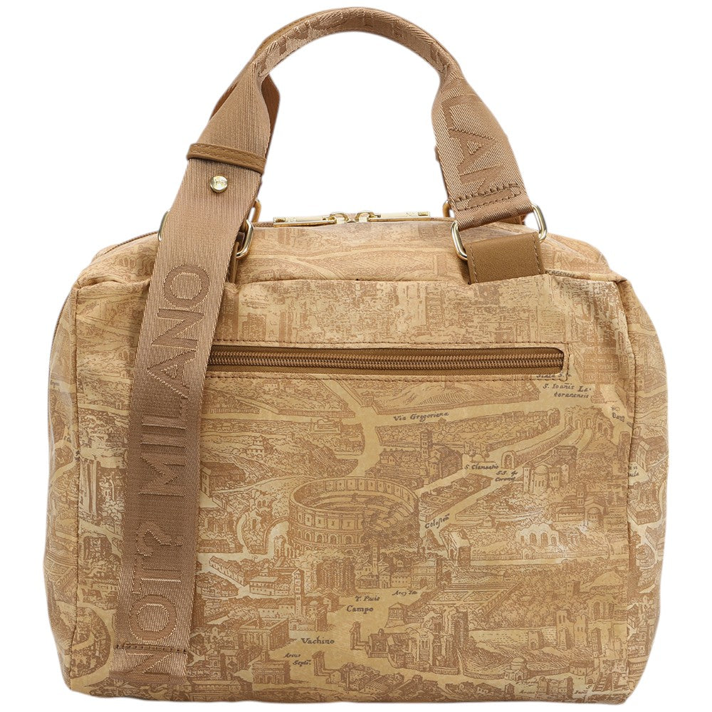 YNot borsa Boston bag small beige linea GUM stampa Roma GUM009S5 Borse YNot