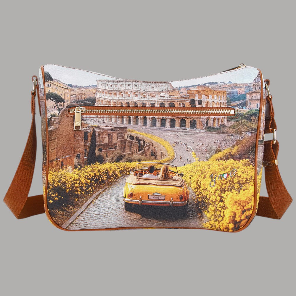 YNot borsa a spalla shoulder bag stampa città YES370S6 - Prodotti di Classe