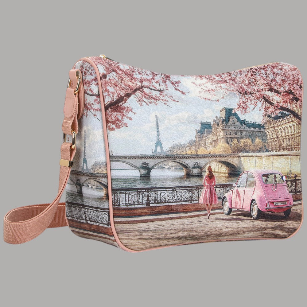 YNot borsa a spalla shoulder bag stampa città YES370S6 - Prodotti di Classe