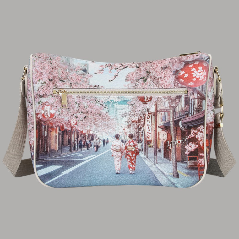 YNot borsa a spalla shoulder bag stampa città YES370S6 - Prodotti di Classe