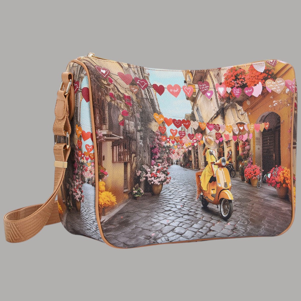YNot borsa a spalla shoulder bag stampa città YES370S6 - Prodotti di Classe