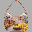YNot borsa hobo doppia tracolla stampa città YES629S6 - Prodotti di Classe