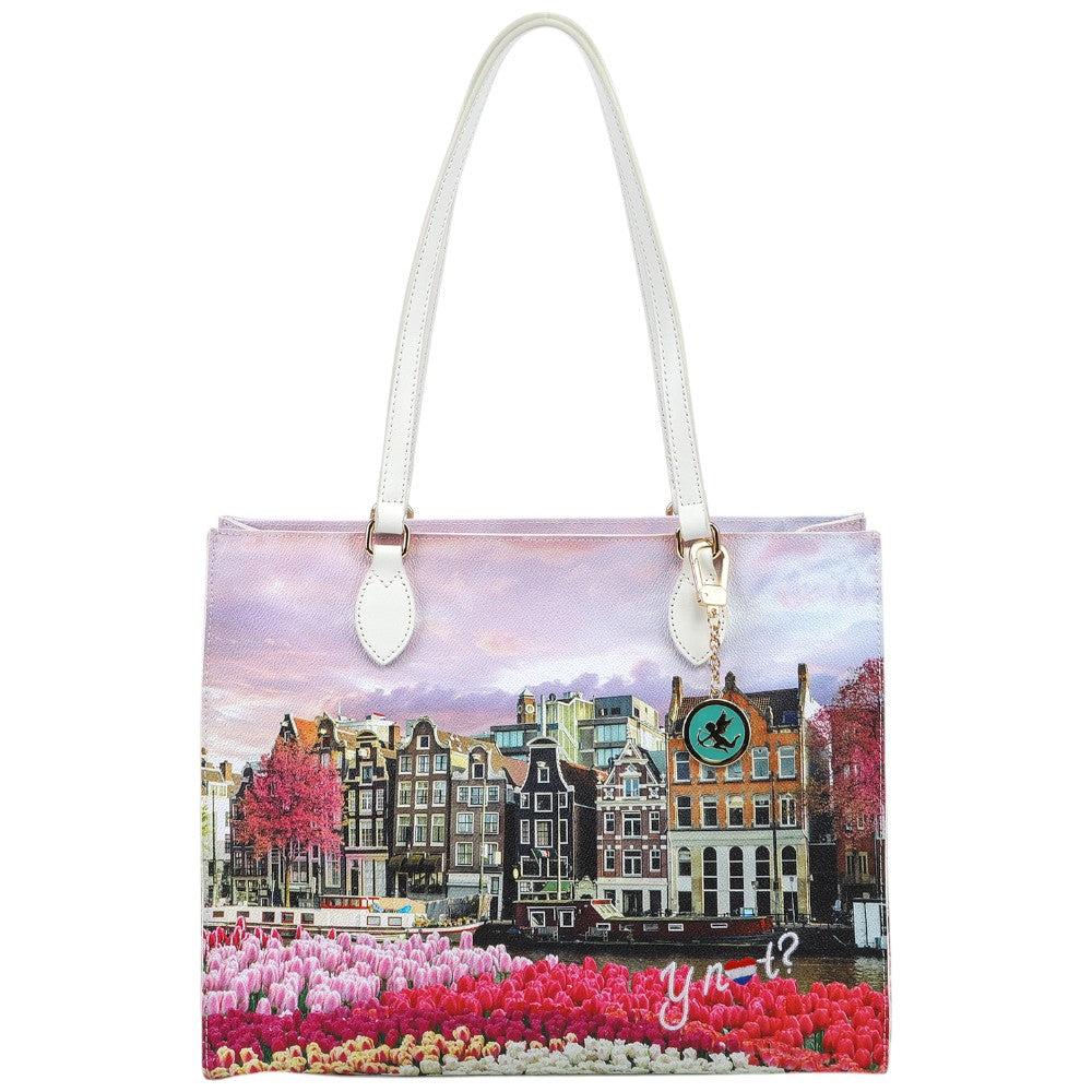 YNot borsa square shopping bag Amsterdam Tulips YES602S4 Borse YNot
