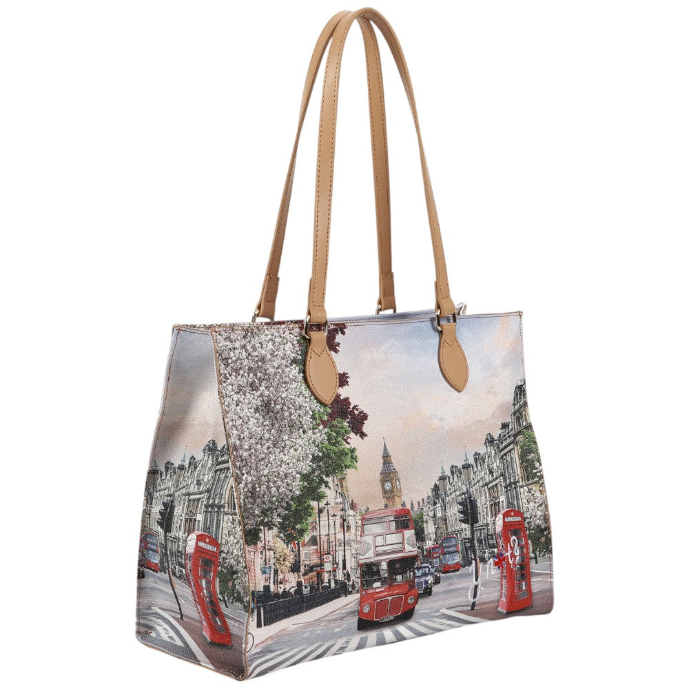 YNot borsa square shopping bag London Rainbow YES602S4 Borse YNot