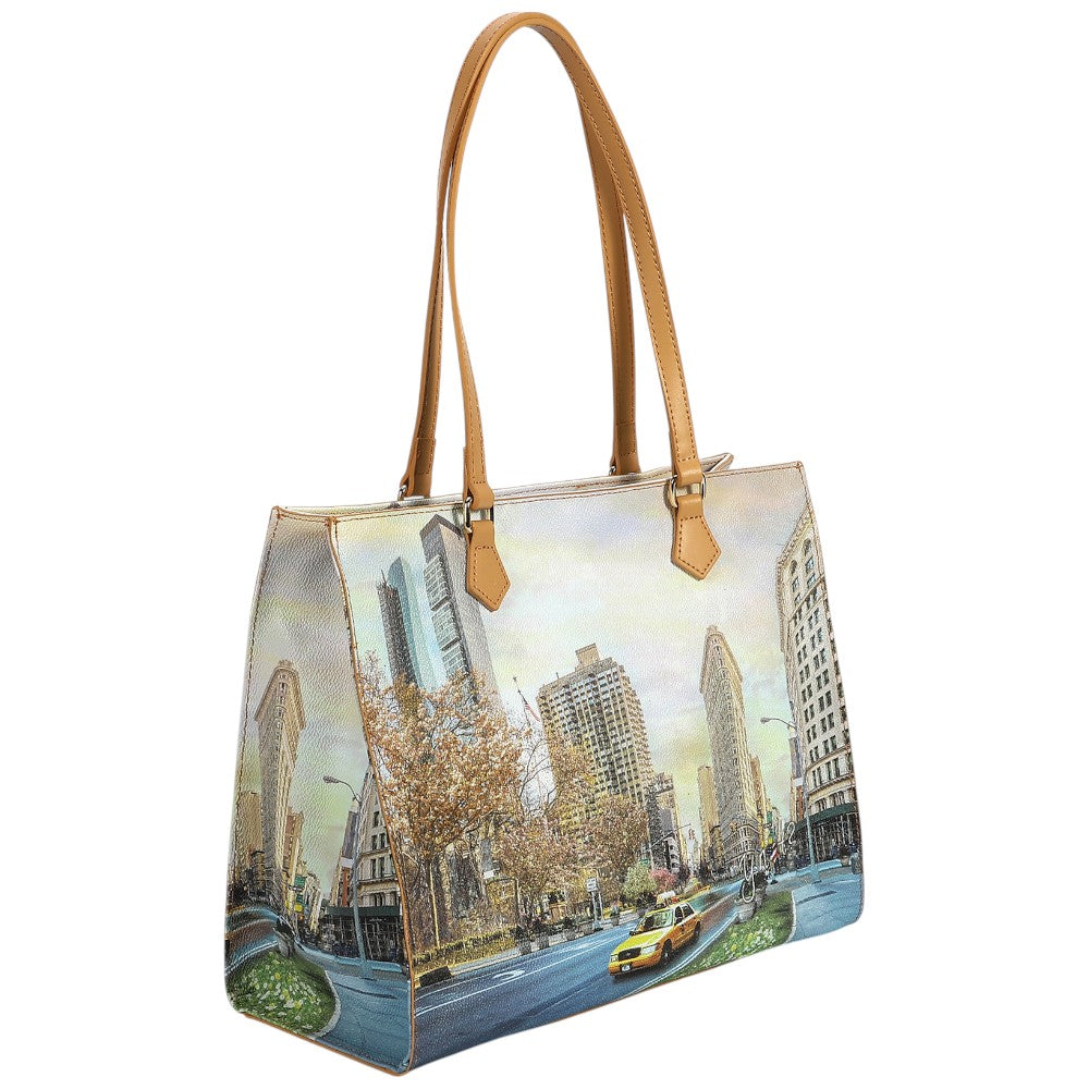 YNot borsa square shopping bag New York Flat Iron YES602S3 Borse YNot