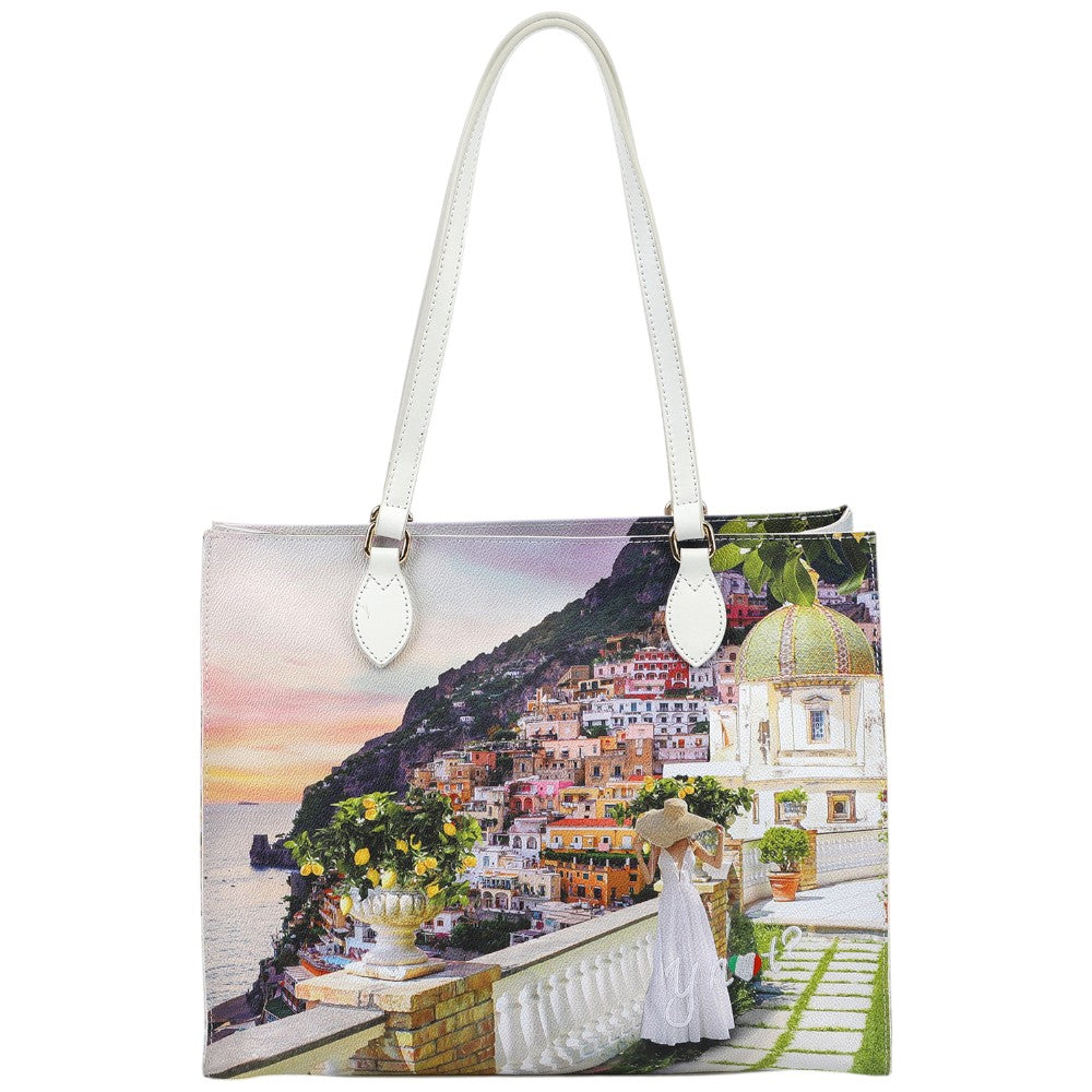 YNot borsa square shopping bag Romantic Coast YES602S4 Borse YNot