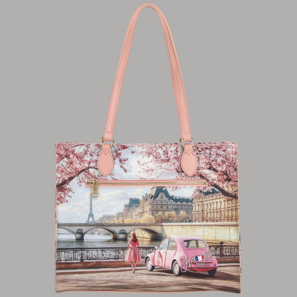 YNot borsa shopping square bag stampa città YES602S6 - Prodotti di Classe