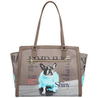 Ynot shopping bag linea Metro Chic stampa Vanity Dog MTC001F5 Borse YNot