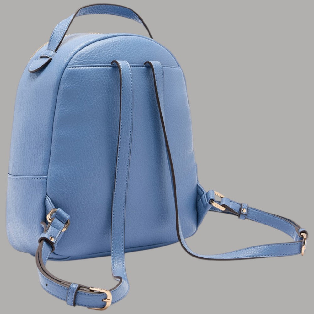 Zaino Liu Jo Celeste Medio con Stampa Bottalato e Tasca Zip - Prodotti di Classe