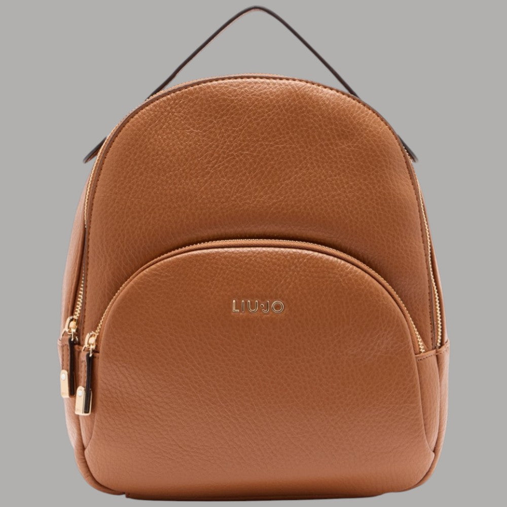 Zaino Liu Jo Medio Cuoio con Stampa Bottalato e Logo Metallo - Prodotti di Classe