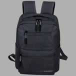 Zaino Travelite Kick Off M nero con tracolle e tasche anteriori con zip
