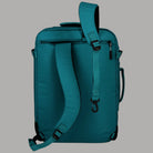 Zaino Travelite petrolio con spallacci imbottiti e cintura vita, tasche laterali