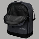 Zaino Travelite antracite con interno nero a vista e tasche interne con zip