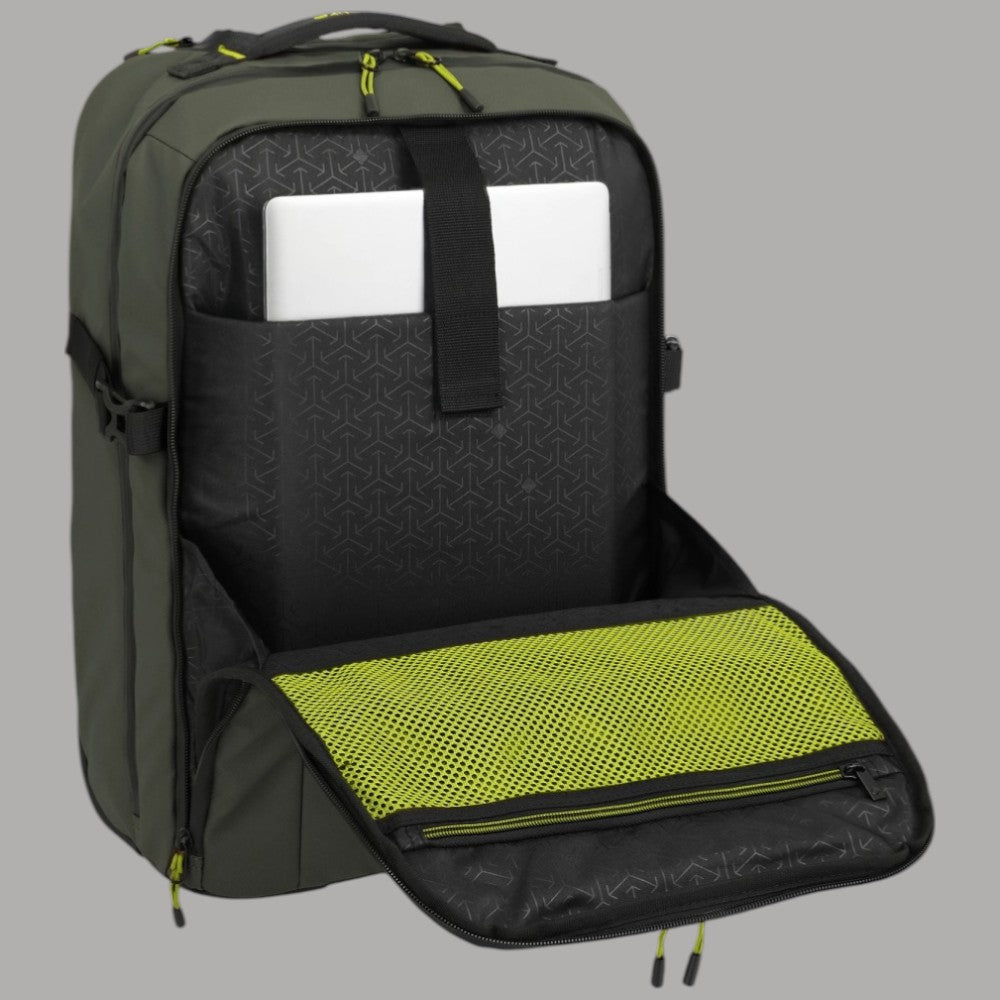 Zaino trolley Travelite BRIIZE verde oliva con tasca interna e organizer in rete