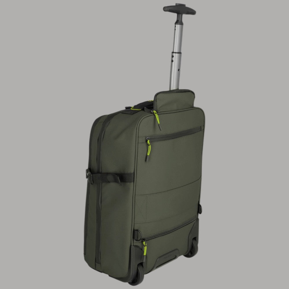 Zaino trolley Travelite BRIIZE verde oliva con manico telescopico e pannello laterale