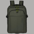 Zaino trolley Travelite BRIIZE verde oliva con zip anteriori e dettagli giallo-verdi