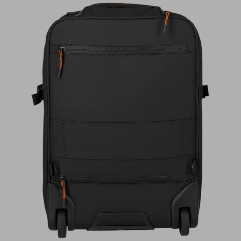 Zaino trolley Travelite BRIIZE nero con tasche con zip e ruote inferiori