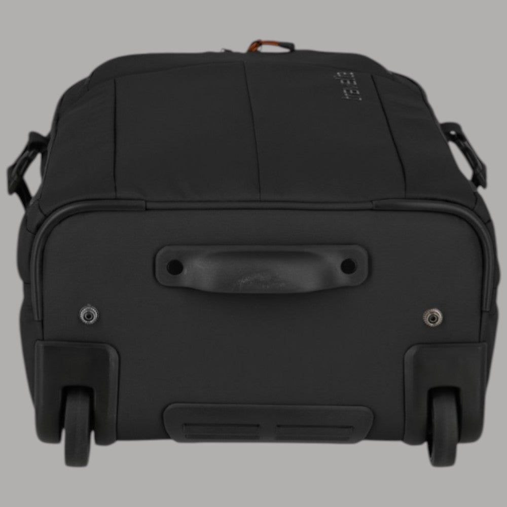 Zaino trolley Travelite BRIIZE nero con piastra frontale e ruote integrate